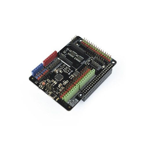 Gravity Arduino Shield for Raspberry Pi, enabling Arduino microcontroller control and Raspberry Pi computing integration
