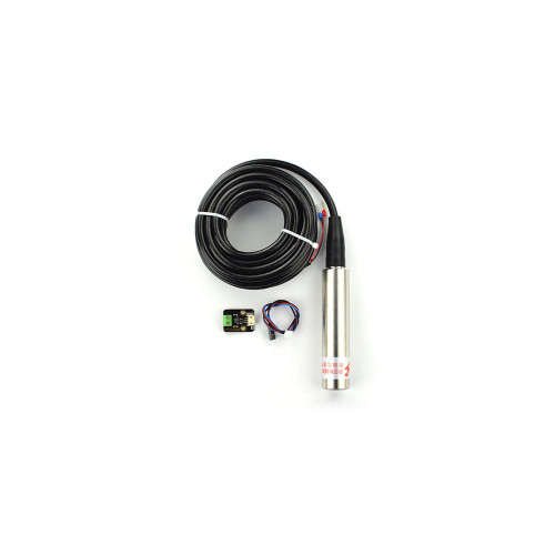 Industrial stainless steel submersible pressure level sensor with 0 to 5-meter liquid depth measurement capability