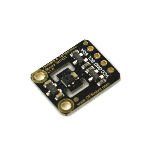 Fermion SHTC3 temperature and humidity sensor breakout with high accuracy, environmental monitoring, and low power consumption