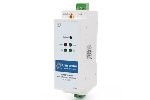 USR-DR404 - Din Rail RS485 to WiFi Converter, Modbus RTU Serial to WIFI TCP Converter