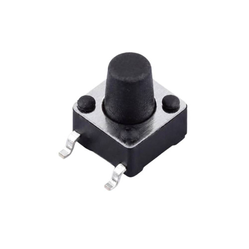 TS6675TP 4 pin SPST Round Button Tactile Switch 6.0x6.0x7.5mm 12V 50mA