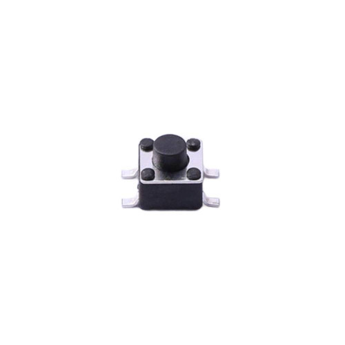 TS4538TP 4 pin SPST Round Button Straight Tactile Switch 4.5x4.5x4.3mm 12V 50mA PCPin