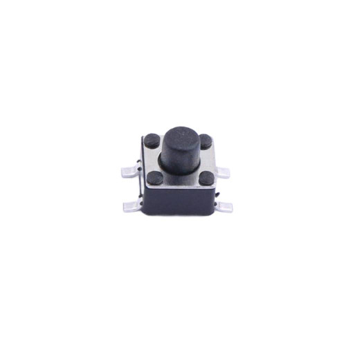 TS4538TP 4 pin SPST Round Button Straight Tactile Switch 4.5x4.5x4.8mm 12V 50mA PCPin