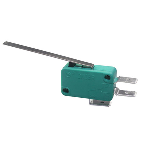 Micro Switch SPDT 16A 250VAC/20A 125VAC with long Lever, Quick connect terminal Green