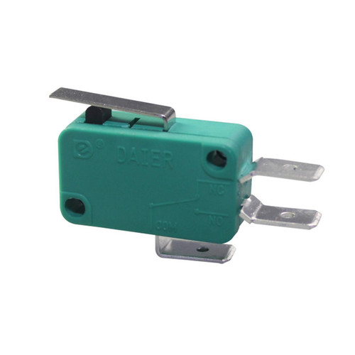 Micro Switch SPDT 16A 250VAC/20A 125VAC with short Lever, Quick connect terminal Green