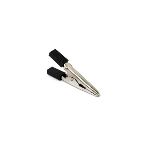 WD028A Test Leads Alligator Clips 5A, 33mm - Red and black alligator clips with insulation.