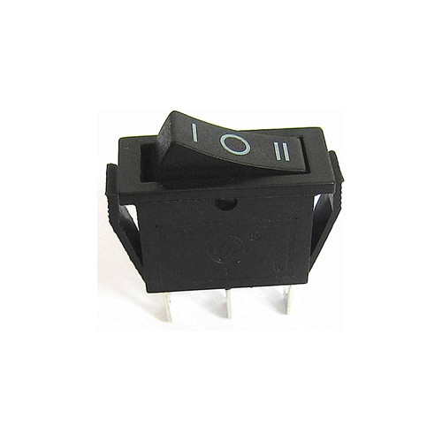 KCD3-103 3 Position Rocker Switch SPDT with black and red buttons