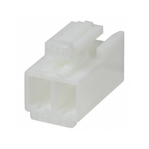 VH Series Rectangular Connector Housing - 2 Positions, Female Socket, Crimp, Natural Color, Free Hanging (In-Line), Latch Lock