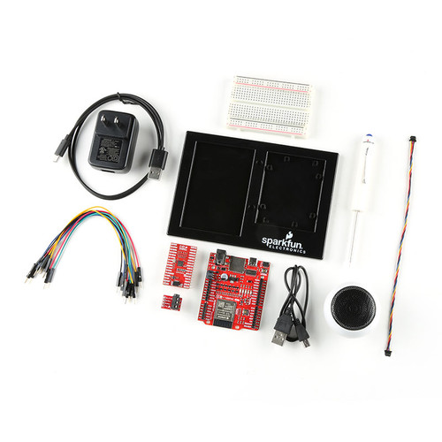 KIT-21773, SparkFun Qwiic Wireless Speaker Kit - IoT RedBoard, Audio Codec, USB Charger, and More