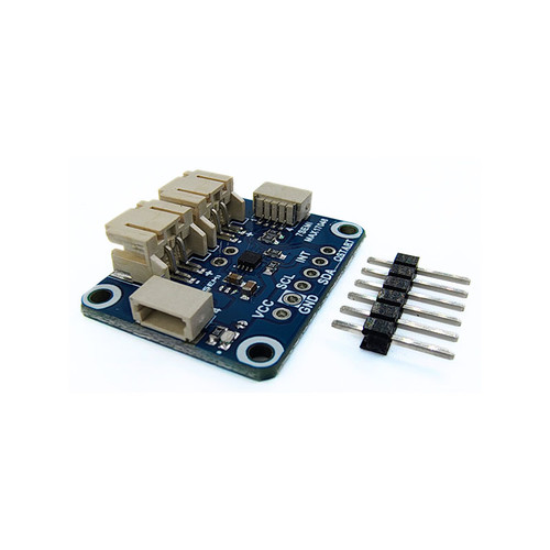 7Semi MAX17048 LiPoly - LiIon Fuel Gauge and Battery Monitor Breakout – circuit board with chip and connectors.