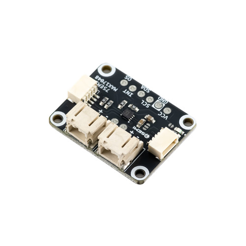 7Semi MAX17048 LiPoly - LiIon Fuel Gauge and Battery Monitor Breakout – circuit board with chip and connectors.