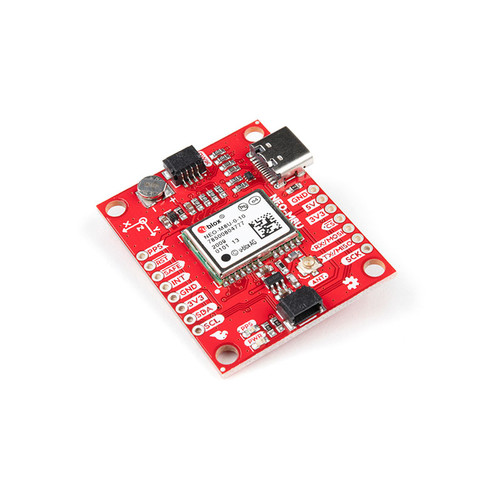 SparkFun NEO-M8U GPS Breakout – compact board for high-accuracy location tracking with dead reckoning.