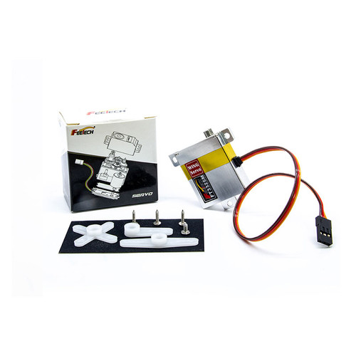 FT3325M 6V 250° Mini All Metal Case Digital Wing Servo Motor with 7kg.cm torque, ideal for UAVs, RC vehicles, and automation systems.
