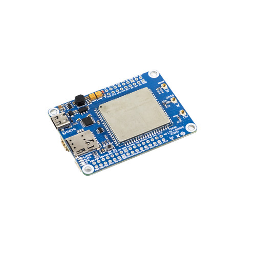 7Semi EC200U LTE GNSS IoT Smart Modem with onboard STM32 MCU, supporting 4G/3G/2G communication, GPS, BeiDou, Glonass positioning, SIM card slot, and USB interface for IoT automation.