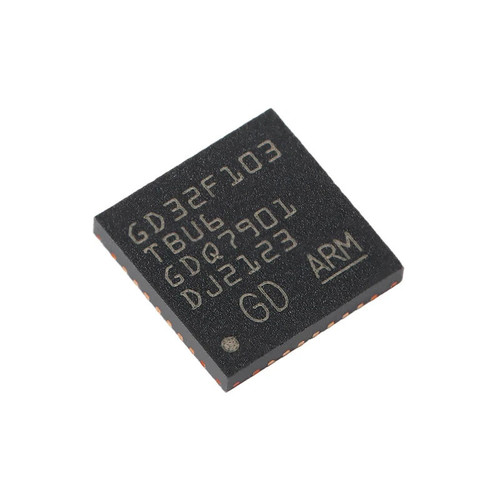 GD32F103TBU6 ARM Cortex-M3 32-bit microcontroller, 128KB Flash, 20KB SRAM, 108MHz, QFN-36 package