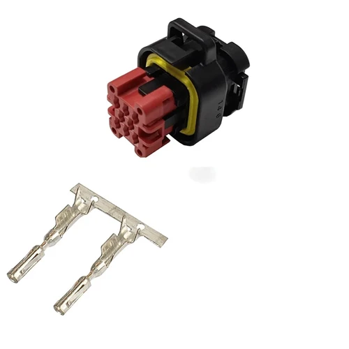 776286-1 and 776286-2 8-Position Female Free Hanging Plug Housing Assembly for Automotive and Industrial Wiring