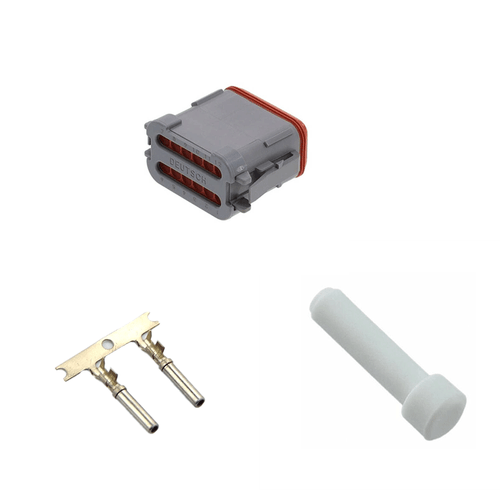 DT06-12SA-E003 and DT04-12PA-E003 12 Pin Waterproof Automotive Connectors Plug and Receptacle
