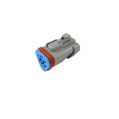 DT06-3S-P006 and DT04-3P-P006 3-Pin Deutsch Grey Waterproof Automotive Connectors