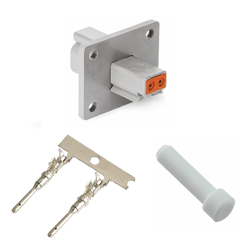 2/3 Pin Rectangular Male Housing Receptacle Gray – Automotive Wiring Connector