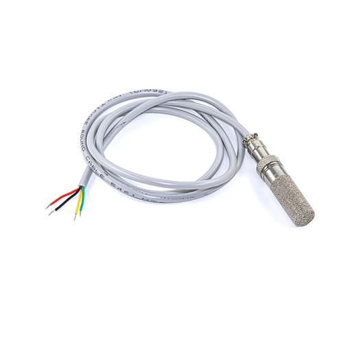7Semi CO2, Temperature & Humidity Probe with I2C interface, 400–5000 PPM range, factory-calibrated metal probe with 1 m cable for indoor air quality monitoring
