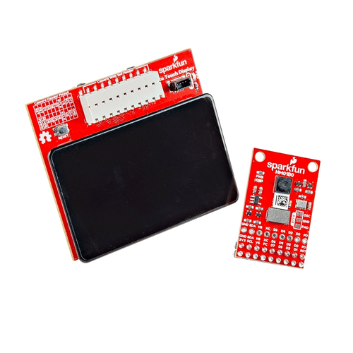 SparkFun Red Vision Kit for XRP with 2.0" capacitive touch display and Himax HM01B0 color camera for machine vision and robotics