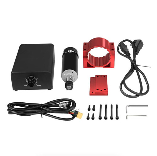 Twotrees 500W cold air spindle motor kit for TTC3018 Pro CNC router with control box and spindle upgrade components