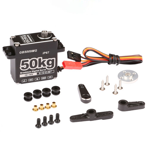 50Kg 14V Brushless Digital Servo with Full Metal Gears and IP67 Waterproof Case