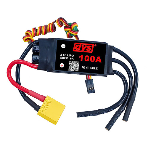 DYS-100A heavy-duty 100A brushless motor controller ESC for RC fixed-wing aircraft and drones