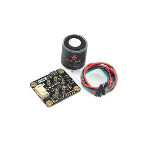 Gravity factory calibrated electrochemical oxygen O2 gas sensor module