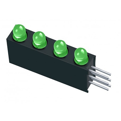 A1844B/4SYG/S530-E2 Everlight brilliant yellow green LED array lamp green diffused resin