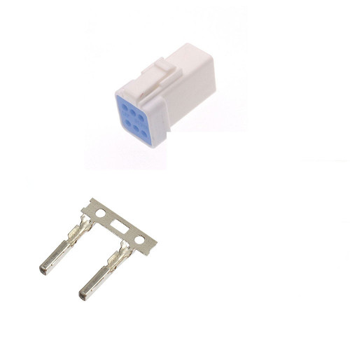 6-pin JWPF waterproof automotive connector male and female IPX7 rated
