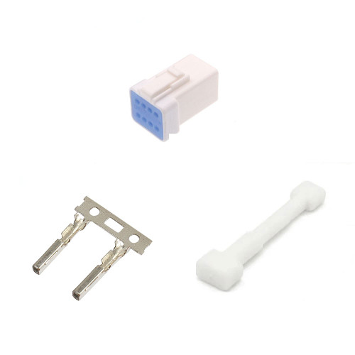 Eight pin JWPF waterproof automotive connector male and female IPX7 rated