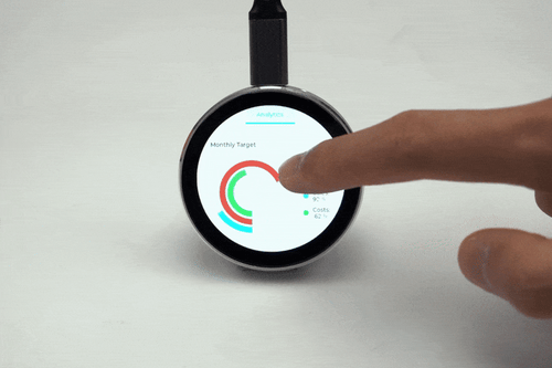ESP32-S3 round touch display development board with AI voice support and wireless charging