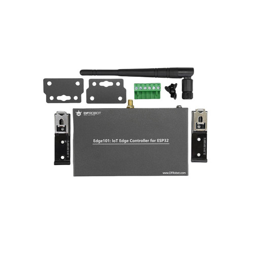 Edge101 industrial ESP32 IoT programmable controller with RS485, CAN bus, Ethernet, and Bluetooth