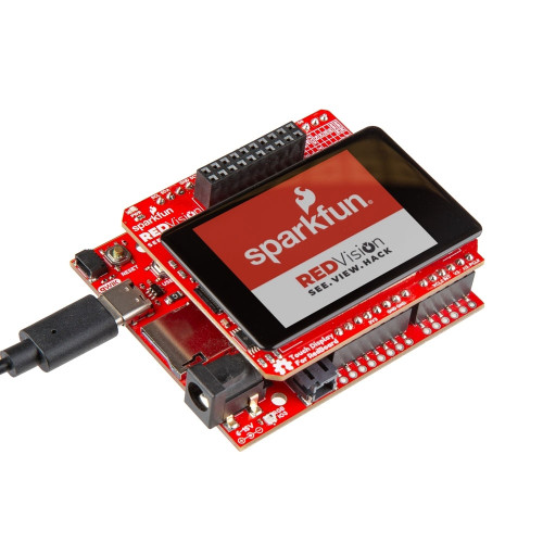 SparkFun Red Vision Touch Display shield with 2 inch capacitive touch LCD