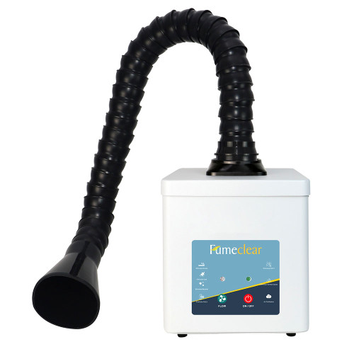 FC 2001A compact solder fume extractor with brushless motor and high efficiency filtration for electronics workstations