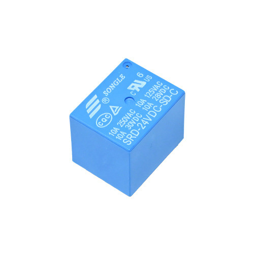 SRD 24V 15A SPDT high power relay through hole 19.2x15.6mm PCB mount industrial relay component