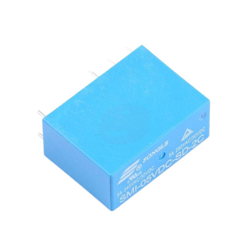 SMI 5V 5A DPDT 2 Form C relay DIP 8 pin 29.2x13mm PCB mount relay for signal switching and control circuits