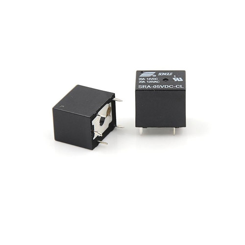 SRA 5V 10A SPDT high power relay through hole 12.4x16mm compact PCB mount relay for switching applications