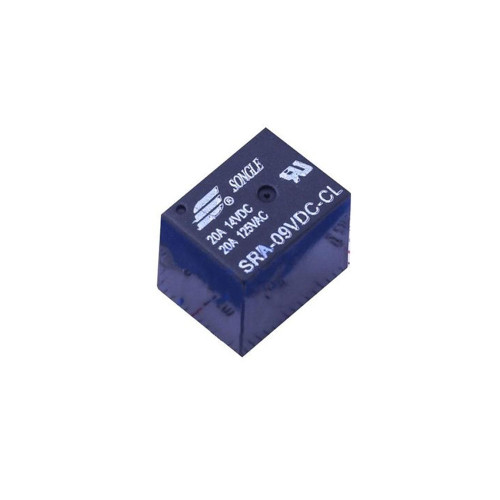 SRA 9V 10A SPDT high power relay through hole 12.4x16mm compact PCB mount relay for switching and control applications