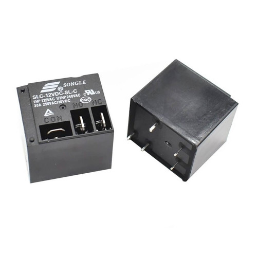 SLC 12V 30A SPDT high power relay through hole 27.6x32.2mm heavy duty PCB mount relay for industrial and automotive applications