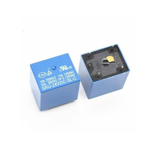 SRU 24V 10A SPDT high power relay through hole 20.5x16.8mm PCB mount relay for industrial switching and control applications