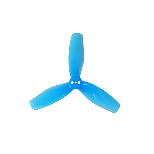 3029 drone soccer 3-blade propellers clear blue and clear red polycarbonate lightweight propeller set 2 pairs