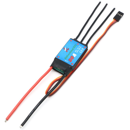 Bidirectional 30A ESC UBEC 5V 2A module for 2-4S LiPo RC car boat thruster controller