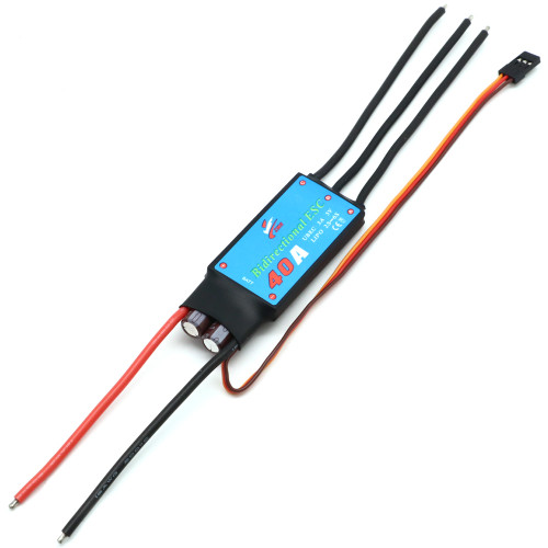 Bidirectional 40A ESC UBEC 5V 3A module for 2 to 6S LiPo RC car boat thruster controller