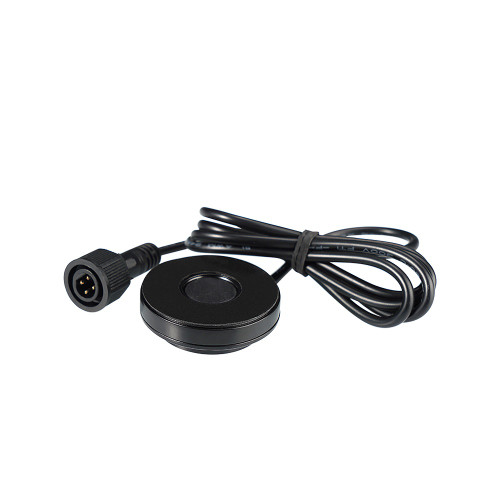 DYP U02 IP67 non-contact ultrasonic liquid level sensor with round metal housing and mounting bracket