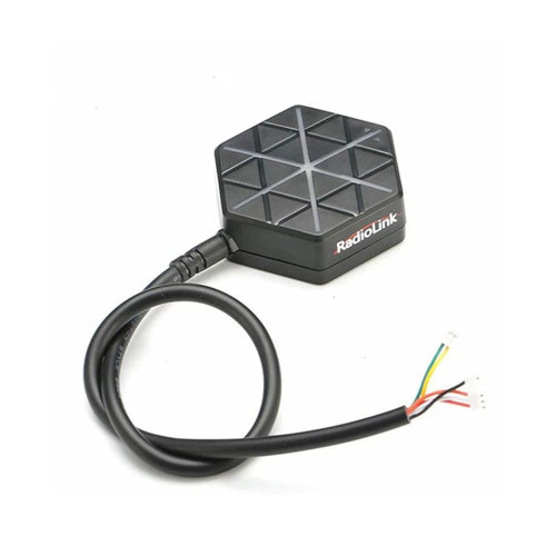 Radiolink M10N SE100 GPS module with u-blox UBX-M10050 72-channel chipset, Honeywell HMC5983 compass, Murata dual SAWF filter, 2.5dBi ceramic antenna, and 6P MX connector for APM, PX4, and Pixhawk 2.4.8 flight controller integration
