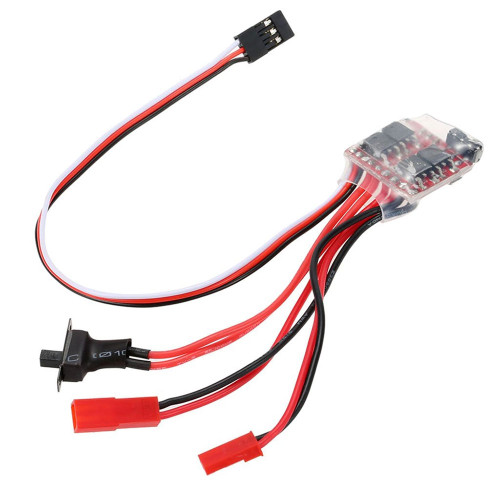Compact 10A brushed ESC speed controller with brake function for RC drones and mini RC vehicle applications