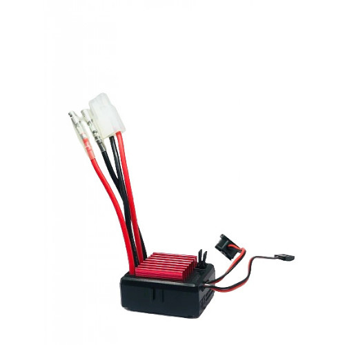 Waterproof 60A brushed ESC speed controller for RC cars, crawlers, tanks, and monster trucks