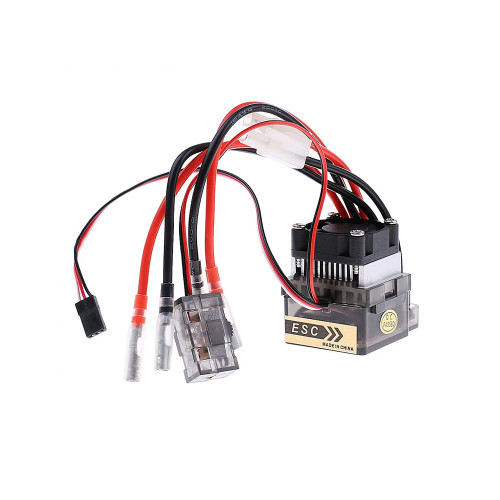 High-voltage 320A brushed ESC speed controller for RC cars, trucks, and model boats